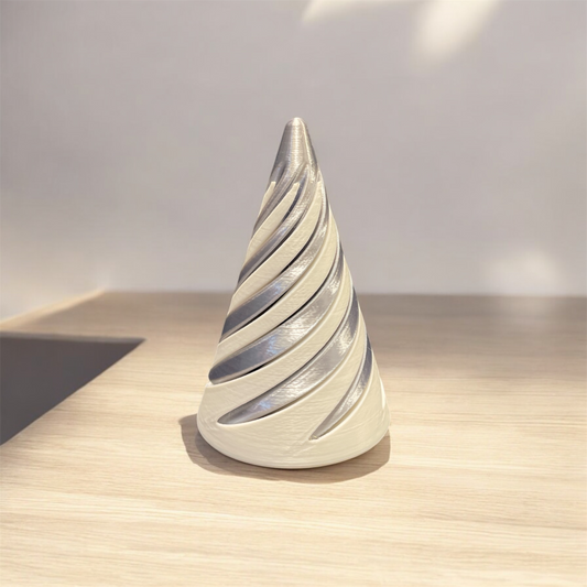 CONE VORTEX - Blanc et Argent